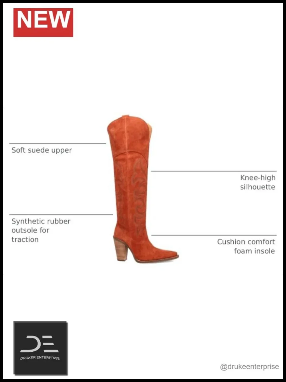 Dingo Primadonna Suede Over Knee Boots Snip Toe Zippered 3